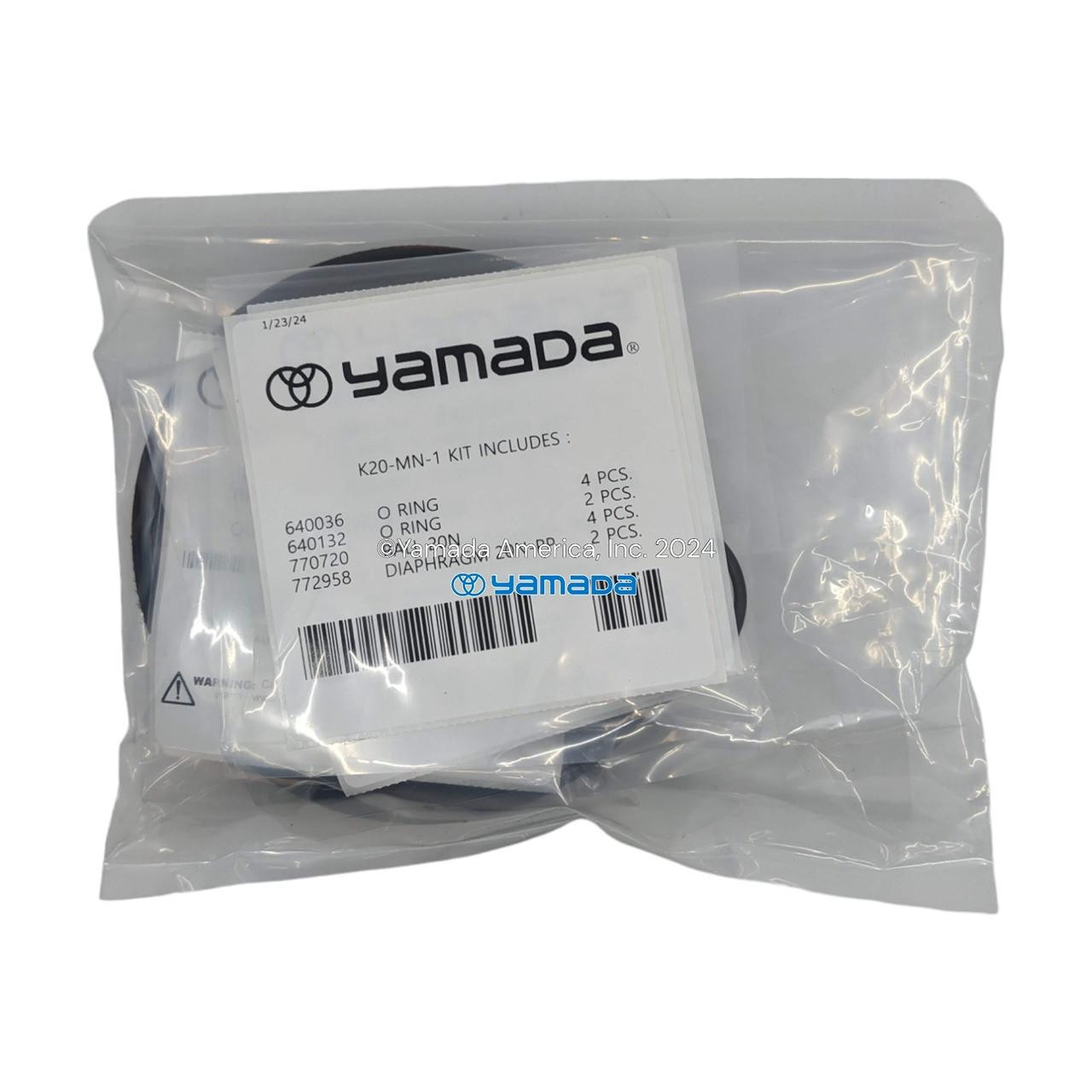 Yamada Pumps Yamada K20-MN-1 Liquid End Kit (Fits NDP-20BAN, BSN, BAN-PP, BSN-PP)
