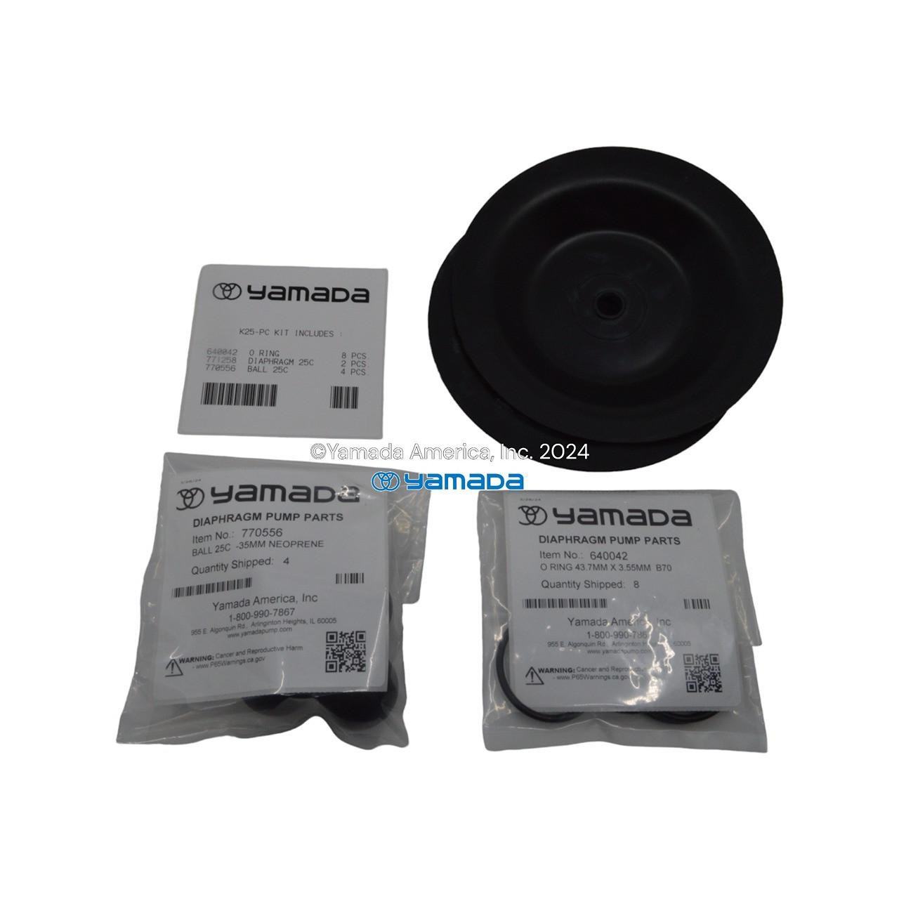 Yamada Pumps Yamada K25-PC Liquid End Kit (Fits NDP-25BPC)