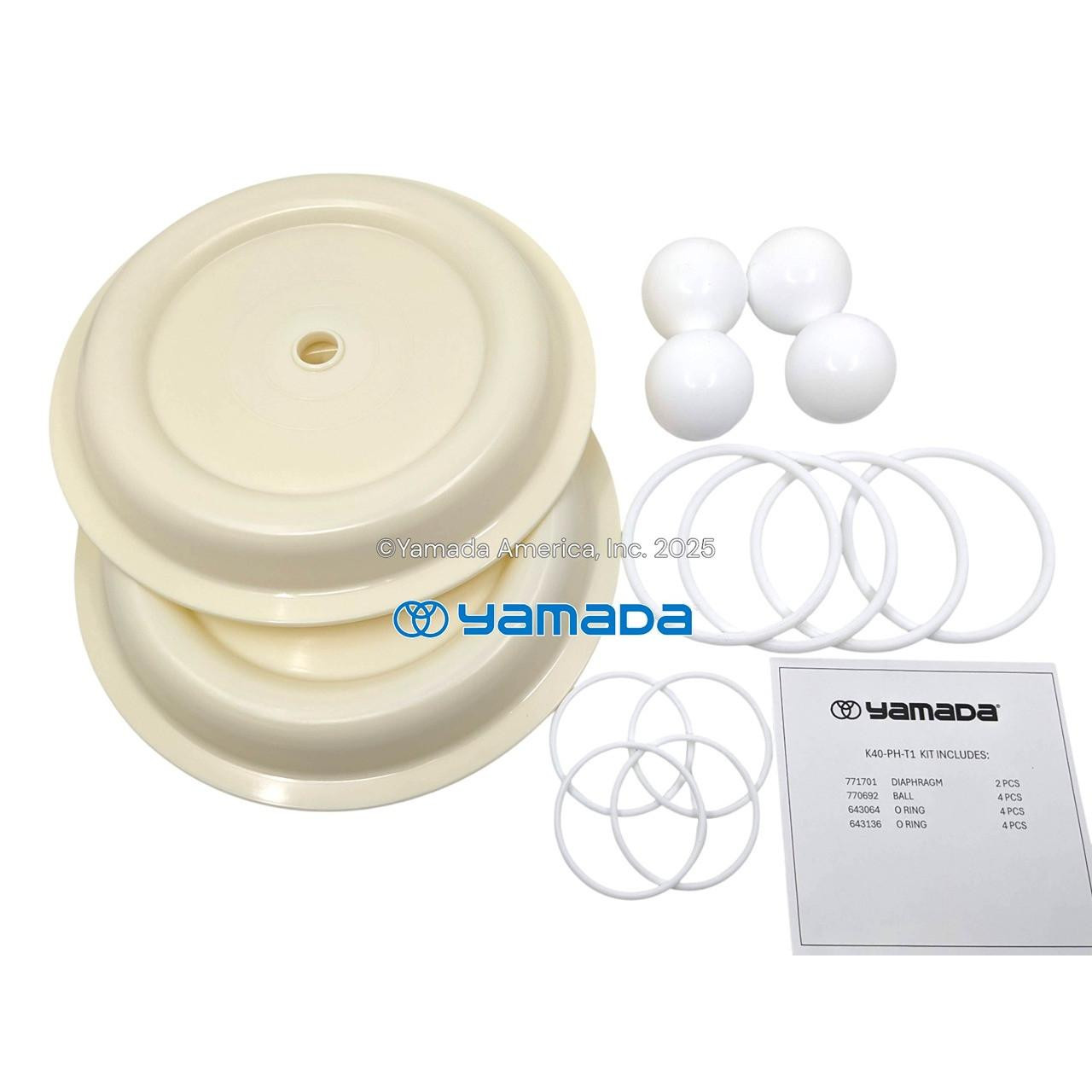 Yamada Pumps Yamada K40-PH-T1 Liquid End Kit (Fits NDP-40 BPH-T1)