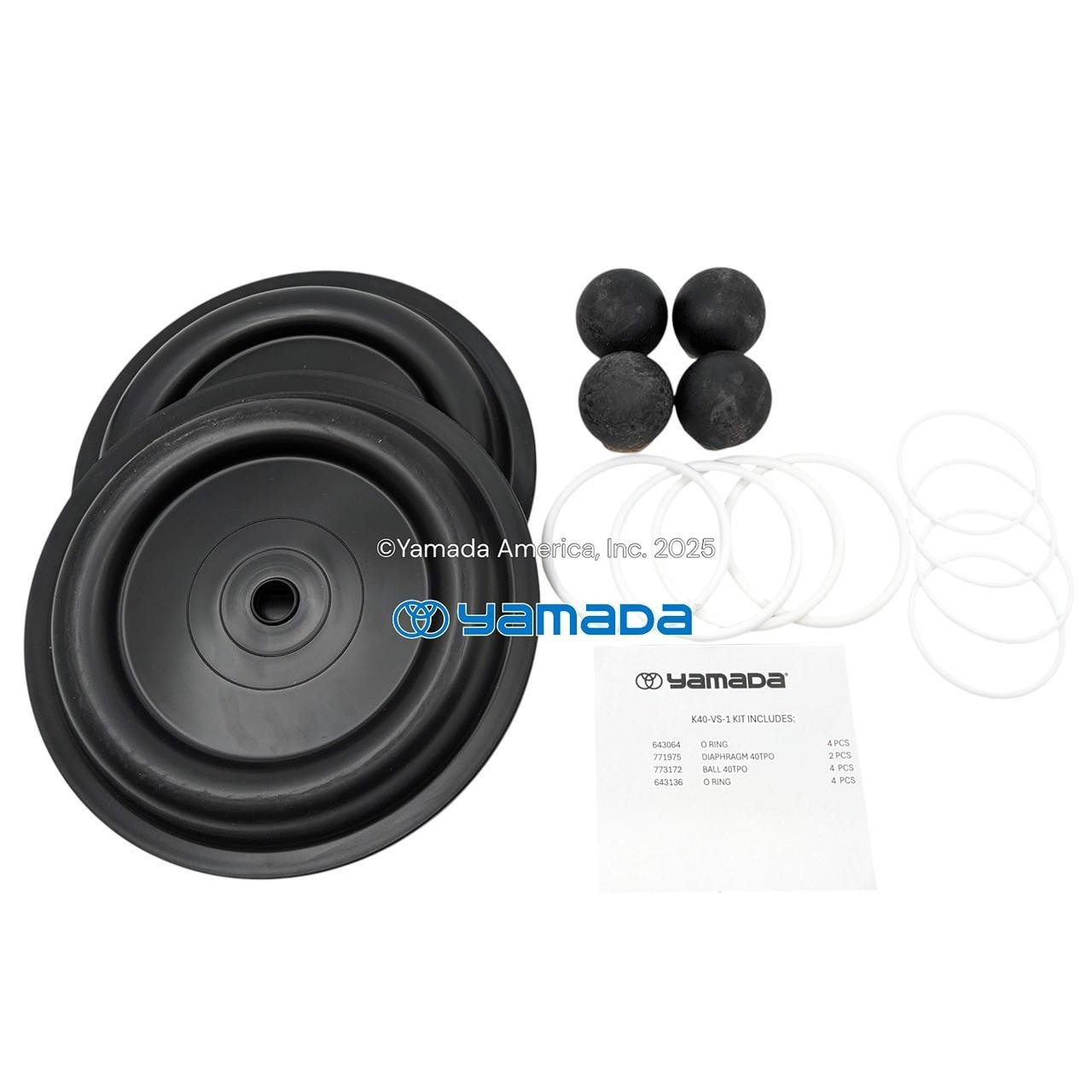 Yamada Pumps Yamada K40-VS-1 Liquid End Kit (Fits NDP-40BVS NEW)
