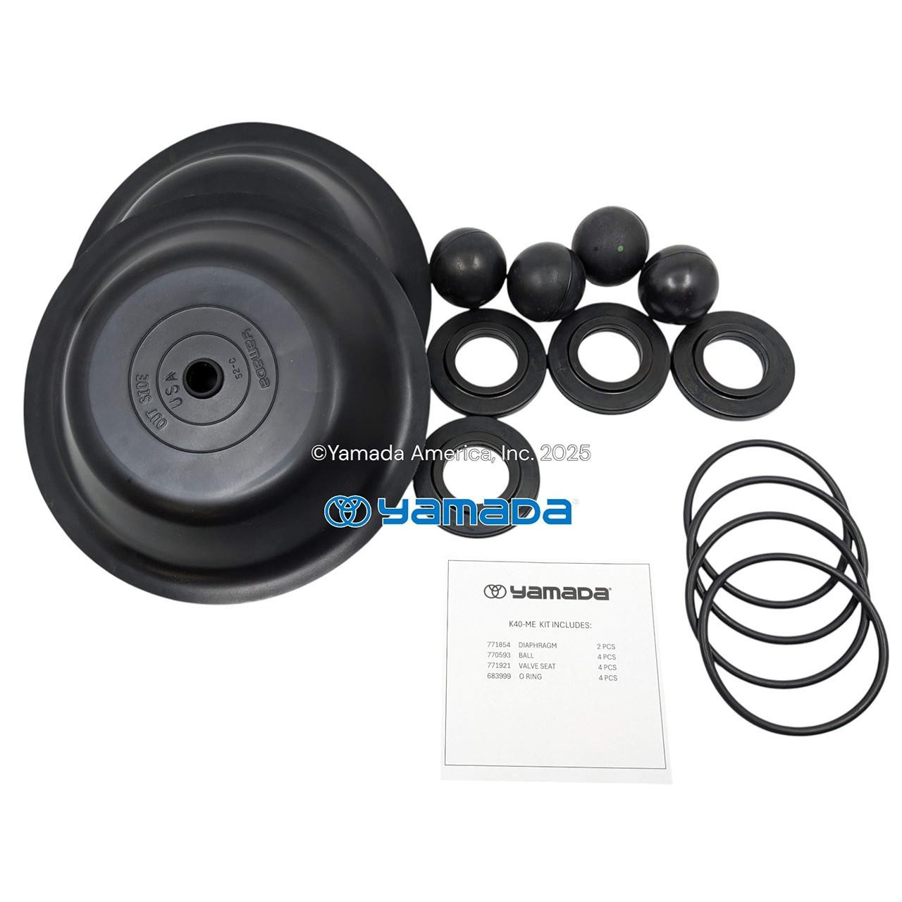 Yamada Pumps Yamada K40-ME Liquid End Kit (Fits NDP-40 BAE, BFE, BSE)