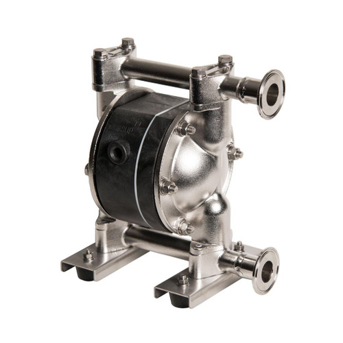 Yamada Pumps Yamada NDP-15BST-FDA | FDA Compliant Air Operated Double Diaphragm Pump - 1" TC Connections | Stainless Steel Body |FDA PTFE Diaphragms - 851961-FDA