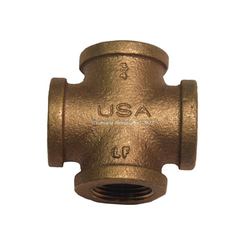 Yamada Pumps Yamada Pump Part - CROSS, BRASS 3/4NPT - PN 4429K354