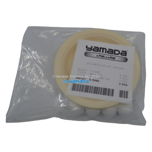 Yamada Pumps Yamada K20-PH-T1-PP Liquid End Kit (Fits NDP-20BPH-T1-PP)