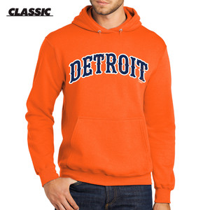 Detroit Tiffany Arch Orange Classic Hoodie
