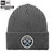 Detroit Crossed Pistons Gray New Era Core Classic Cuff Beanie