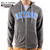 Detroit Block Arch Sewn Deep Heather Premium Sponge Fleece Full Zip-Up Hoodie