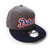 Detroit Baseball Script New Era Charcoal Navy Flat Bill Snapback Cap