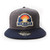 Michigan Sunset New Era Charcoal Navy Flat Bill Snapback Cap