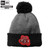 Detroit Motor City Hot Rod Ribbon Black New Era Colorblock Cuffed Beanie