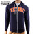 Detroit Block Arch Sewn Navy Premium Sponge Fleece Full Zip-Up Hoodie