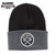 Detroit Crossed Pistons Gray-Black Classic Knit Cap Beanie