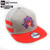 Detroit Hockey Octopi New Era Shadow Heather Scarlet Striped Flat Bill Snapback Cap