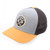Detroit Crossed Pistons Gray Tan Flex-Fit Pacific Fusion Trucker Cap