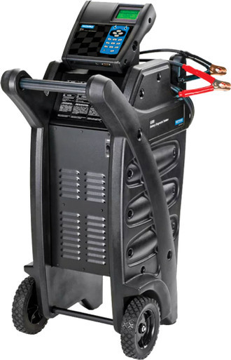 Battery and Electrical Diagnostic Station
-  Diagnostic Charger
-  Re-flash Charge Mode
-  Manual Charge Mode
-  Jump Start Charge Mode
Includes:
-  Cart  
(TRUCK FREIGHT)
