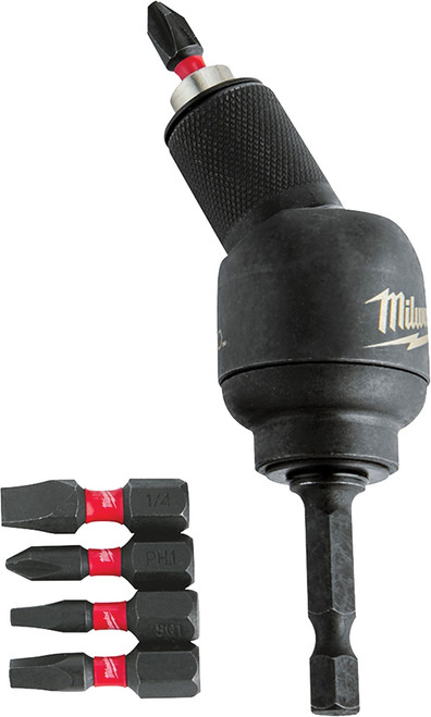 PG402  -  6-PC SHOCKWAVE™ 30° KNUCKLE™ PIVOTING BIT HOLDER BIT SET
