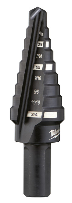 PG124  -  STEP BIT 1/4" - 3/4", 9 STEPS