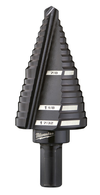 PG124  -  STEP BIT 7/8" - 1-7/32", 13 STEPS