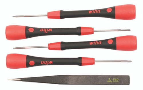 5 Piece PicoFinish Screwdriver and Tweezers Smartphone Technician Set