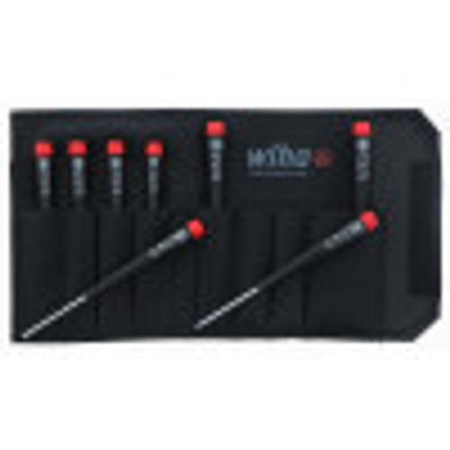 8 Piece Precision Ball End Hex Imperial Screwdriver Set - Inch