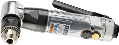 PG76  -  3/8" KEYED CHUCK, RIGHT ANGLE REVERSIBLE AIR DRILL, 1800 RPM, 0.33 HP