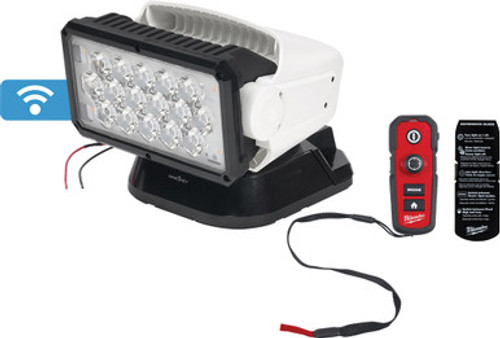 PG402  -  M18™ UTILITY REMOTE CONTROL SEARCH LIGHT, (1) REMOTE CONTROL, (1) 12VDC HARDWIRE BASE