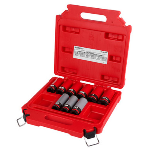 SHOCKWAVE IMPACT DUTY™ 1/2 DRIVE SAE & METRIC 9PC LUG NUT WHEEL SOCKET SET