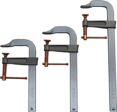 PG317  -  3-PC WELDING CLAMPS, 6" X 3", 8" X 3", 12" X 3"