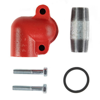 Meter Mounting Kit.  Used to Mount 800 Series Meter to 1200, 2400, and 600 Series Pumps.  Contains 1200F6470 Meter Flange, O-Ring, ¾" x 2½" Pipe Nipple, and Bolts (2).