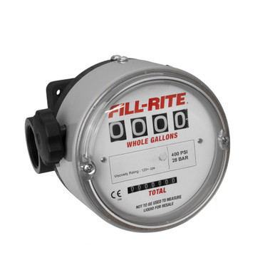 0.6 to 15 GPM Meter.  Flow Rate is Dependent on Liquid Viscosity.  Gallon Register.  Fluorocarbon Se