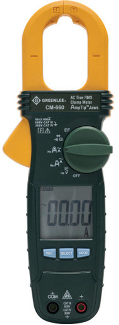 AC TRUE RMS CLAMP METER, 600V, 600A