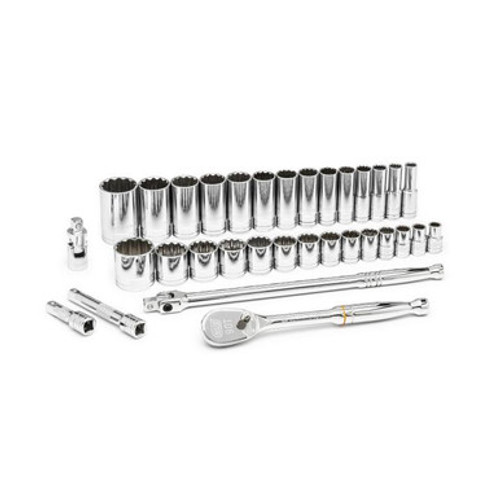 SET SKT STD/DP SAE 1/2DR 12PT
