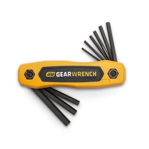 9PC SAE FOLDING HEX KEY SET