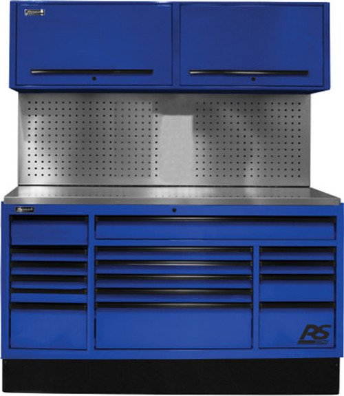 72” CTS SET WITH TOOL BOARD BACK SPLASH - BLUE