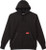 HEAVY DUTY PULLOVER HOODIE, BLACK - LARGE