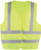 CSA APPR. POLYEST. TRAFFIC VEST, HI-VIS YELLOW-GREEN, 2" WIDE 360° HRZ. STRIPES, 2 VRT. STRIPES, X IN BACK – XL