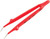 6" INSULATED TWEEZERS WITH SERRATED ANGLED FINE TIP, CERTIFIED TO 1000VAC