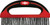 PG102  -  8-1/4" LONG CURVED UTILITY BRUSH, D-SHAPED HANDLE, 24 X 80 CARBON STEEL BRISTLES