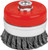PG101  -  3.5" KNOTTED WIRE  CUP BRUSH, 5/8"-11 ARBOR SIZE, 12,500 RPM