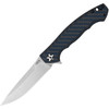 ZT0452BLUCF Stonewash Finish MagnaCut Blade / Blue - Black Carbon Fiber & Titanium Back Handle