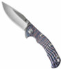 River Cat Frame Lock Knife Anodized Titanium
