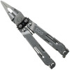 SOGPA2001CP 6.8" overall. Stainless handle. Tools include: Needlenose pliers l Wire cutter l Large blade l Ruler l Bottle opener l Small screwdriver l Serrated blade l Wire crimper l File l Metric ruler l Awl l Can opener l Mini screwdriver l Phillips screwdriver l Saw blade l Bolt gripper l Protractor l Jewelry driver l 1/4" drive l Chisel l Magnetic bit holder. Includes 12 piece hex bit set. Black synthetic belt sheath.