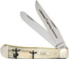 Case Cutlery - AMERICAN LINEMAN NATURAL BONE TRAPPER - 2ND EDITION