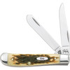 Peach Seed Jig Amber Bone Mini Trapper