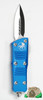 238-4BL Troodon Mini SATIN Blade, Blue Handle