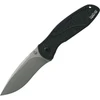 KS1670S30V Blur Linerlock A/O P/S Stonewash CPM-S30V Recurve Blade, Black anodized aluminum handle