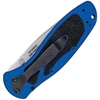 KS1670NBSW Blur Linerlock A/O Stonewash 14C28N Sandvik Recurve Blade, Blue Anodized Handle