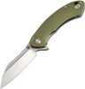 Artisan - Eterno Linerlock D2 Blade Green Curved G-10