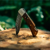 Vintage Gentlemen - Damascus Walnut Pocket Knife