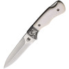WHITE BONE ADJUSTABLE FOLDING PUSH DAGGER